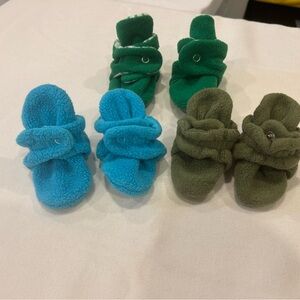 Baby sock booties 0-3